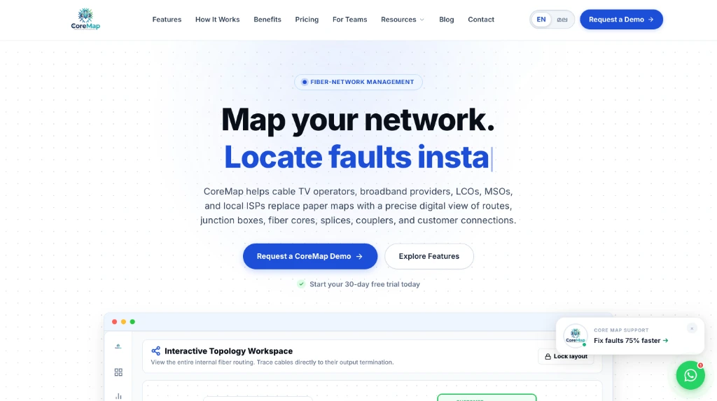 CoreMap Landing Page